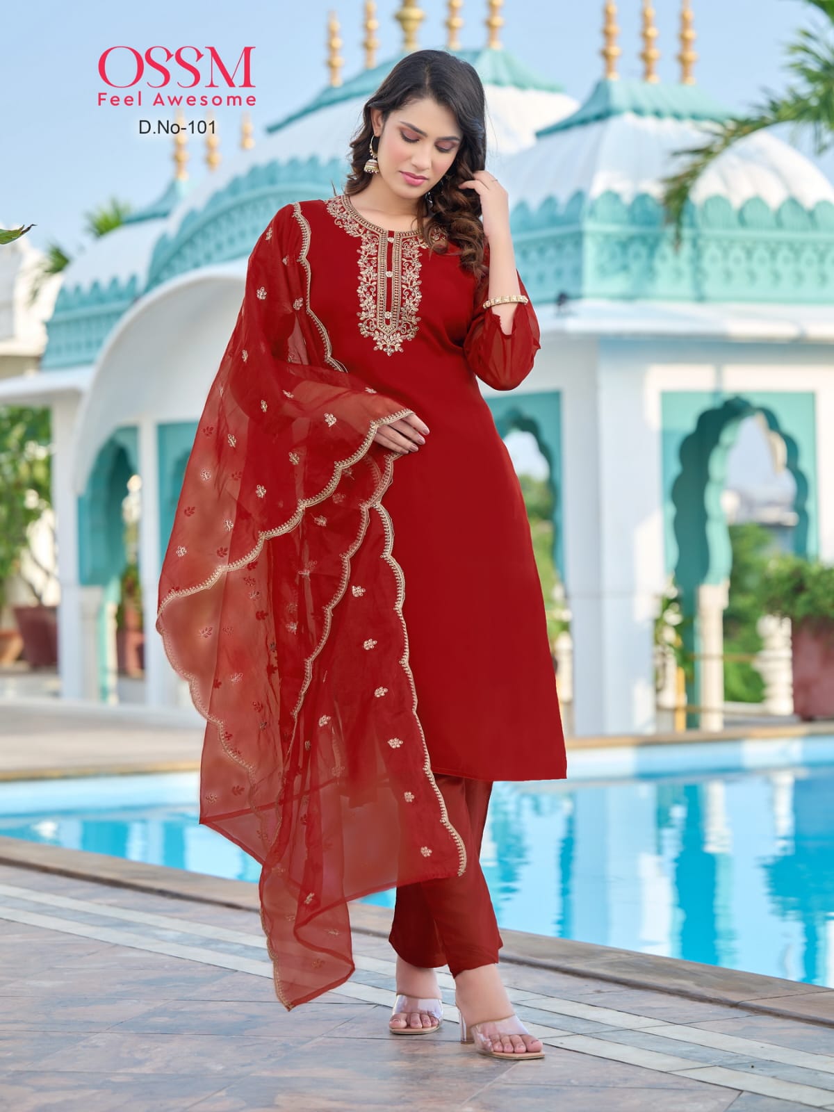 Ossm Mora Vol 1 Premium Organza Readymade Suits Catalog
